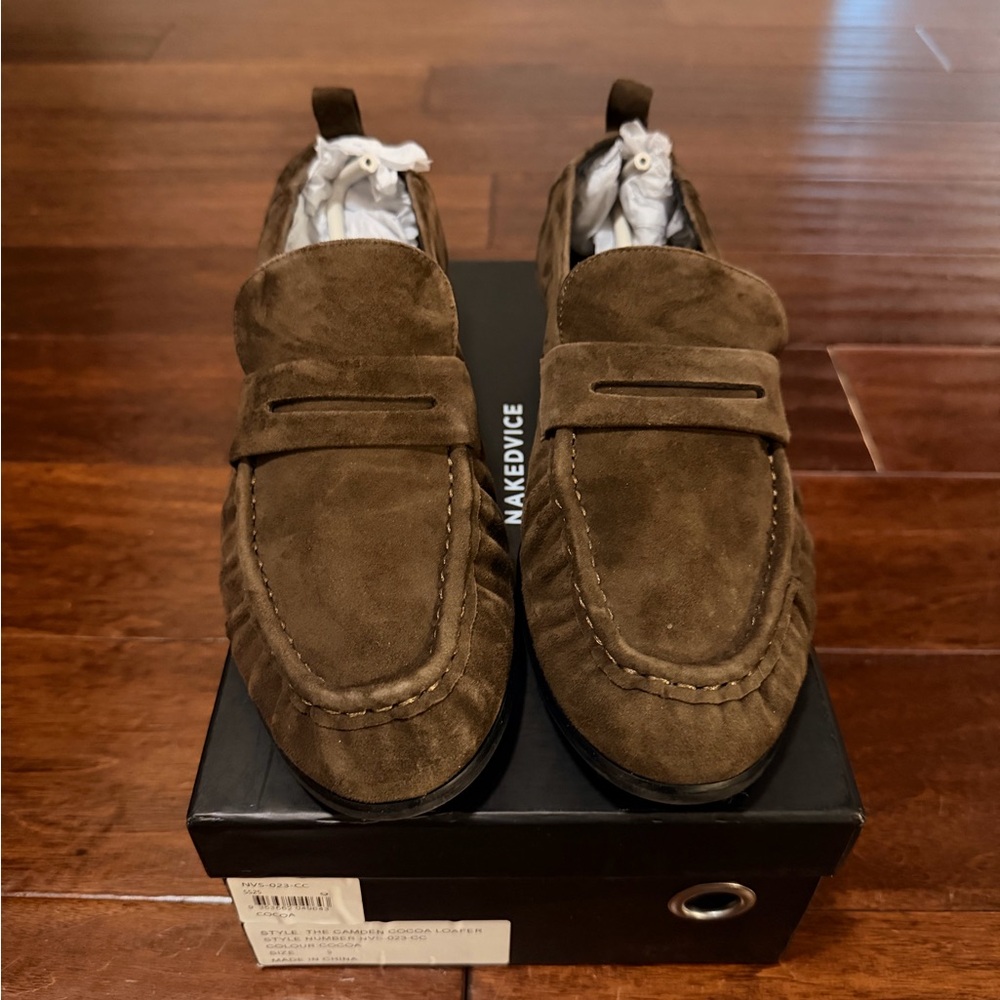 Brown Suede Women’s Loafers